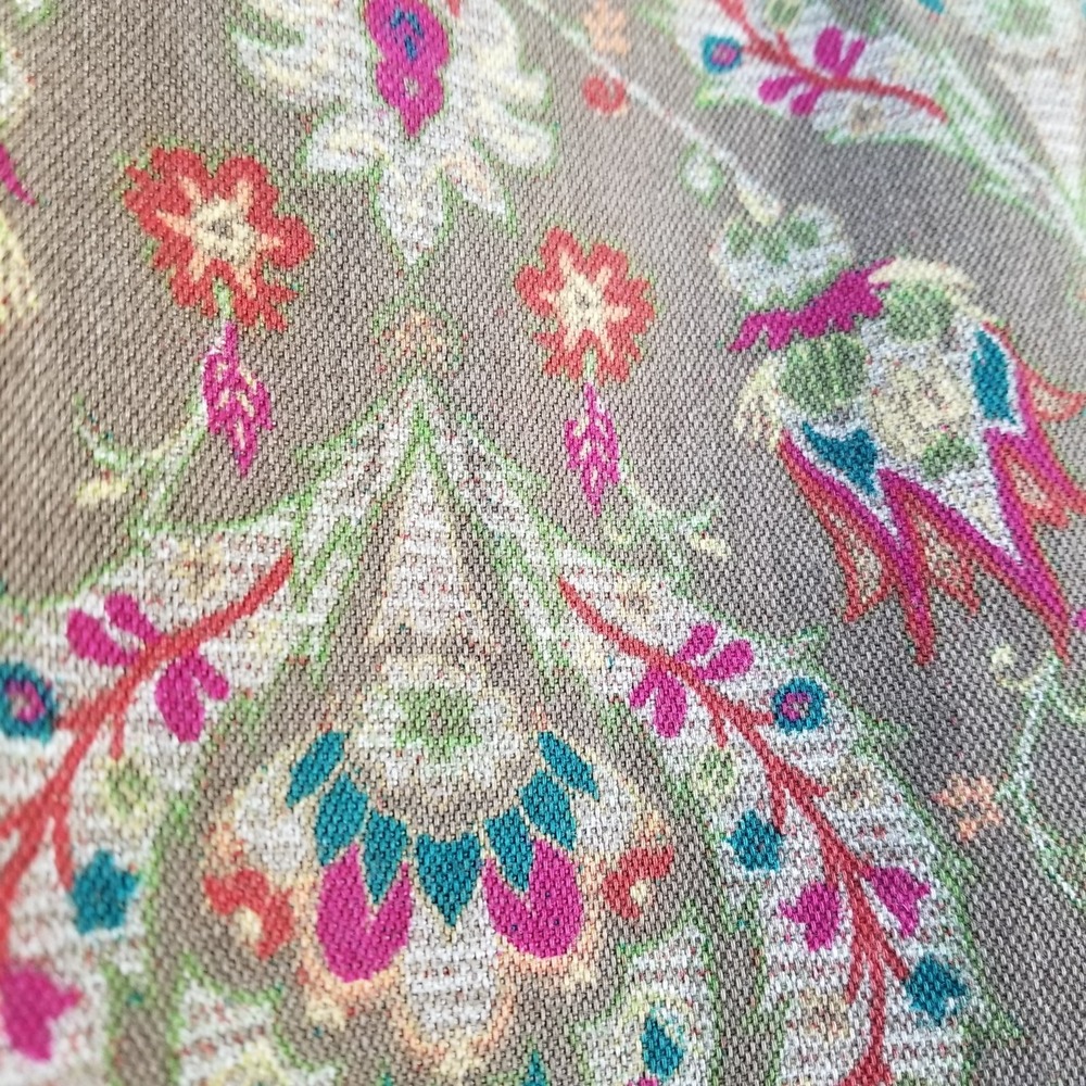 Vintage Pant Suit Women M/8 100% Cotton Floral Straight Leg Blazer Liz Claiborne - Picture 13 of 15